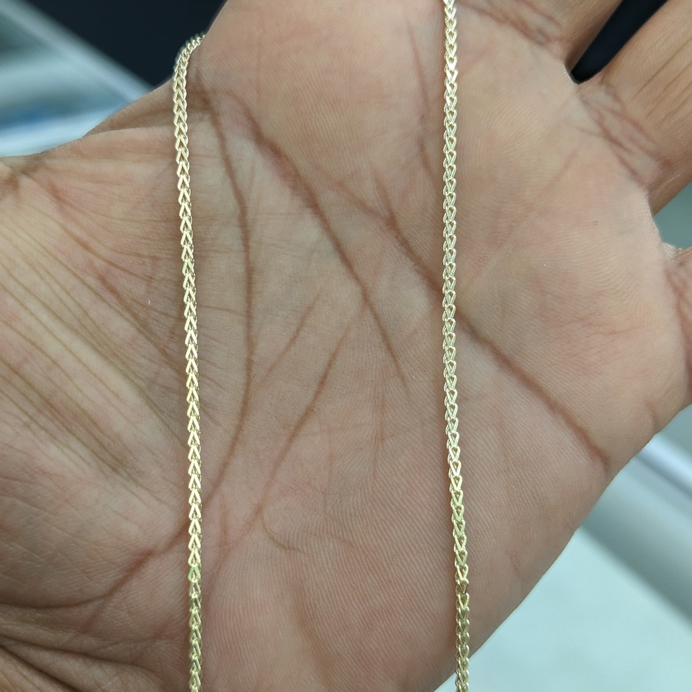 10kt Real Gold Franco Chain 1.5mm 20 Inch - Picture 2 of 10